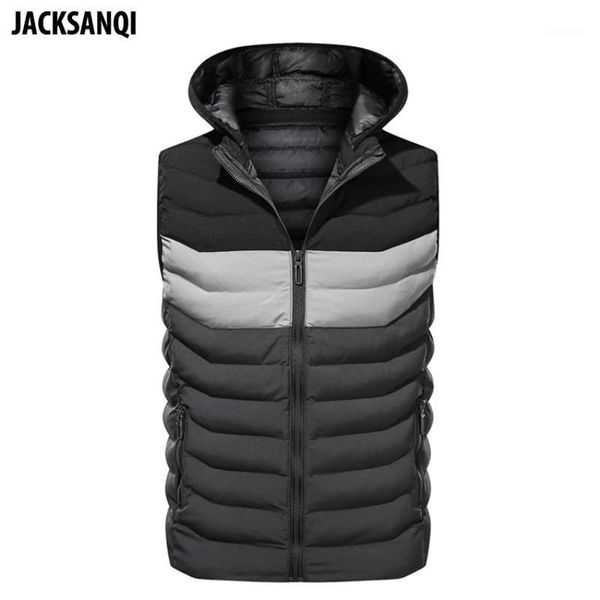 

outdoor t-shirts jacksanqi men hiking warm hooded vest sports fleece climbing fishing camping thermal sleeveless winter jackets ra4301, Gray;blue
