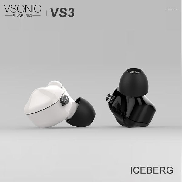 

headsets vsonic vs3 iceberg hifi audio dynamic driver in-ear earphone with detachable cable 2pin 0.78mm connector1