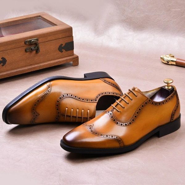 

2021 shoes cow leather formal office social designer wedding luxury elegant dress black loafers for men1