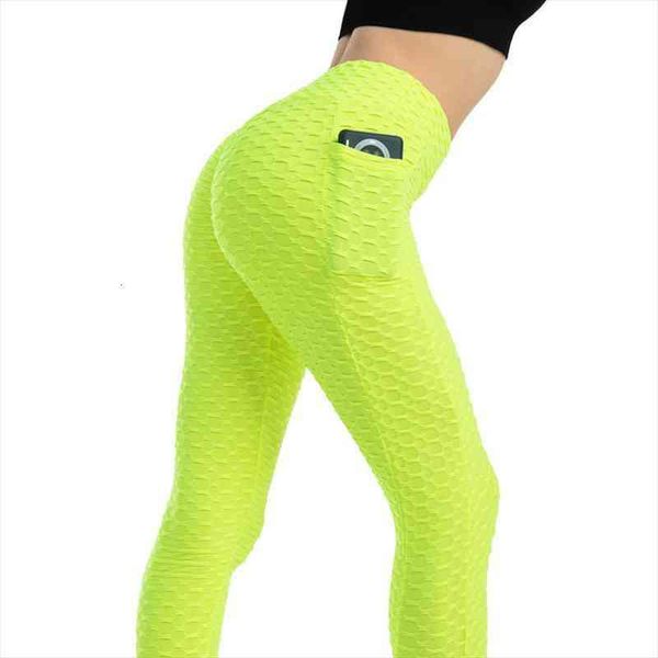 

anti-cellulite pocket leggings women workout high waist push up legging running fitness gym jeggings pants women clothing, Black
