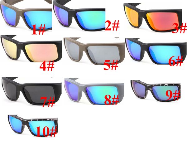 

camouflage polarized fashion design driving fishing sun glasses square glasses for men uv400 mirror summer shades eyewear 10 colors 5pcs, White;black
