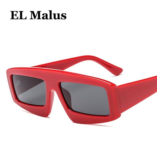 

sunglasses [el malus]thick square frame women men sun glasses eyewear uv400 protection ladies gray tan lens, White;black