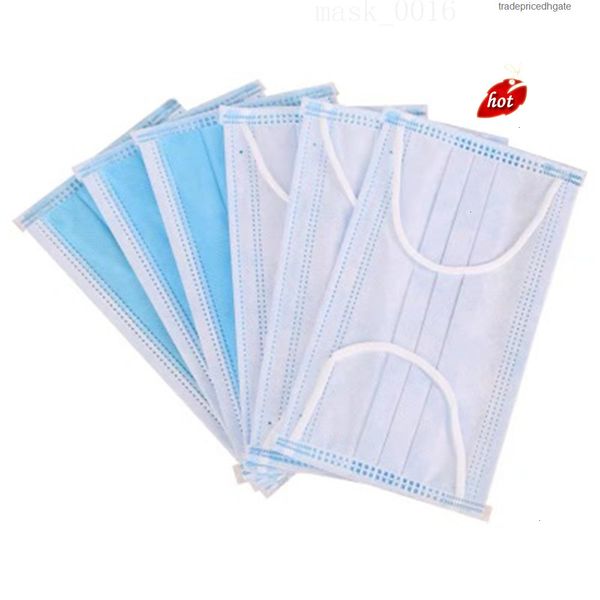 

l 50 mask face pcs mouth disposable civilian 3 layer masks in 50pcs stock sgwa 51d7