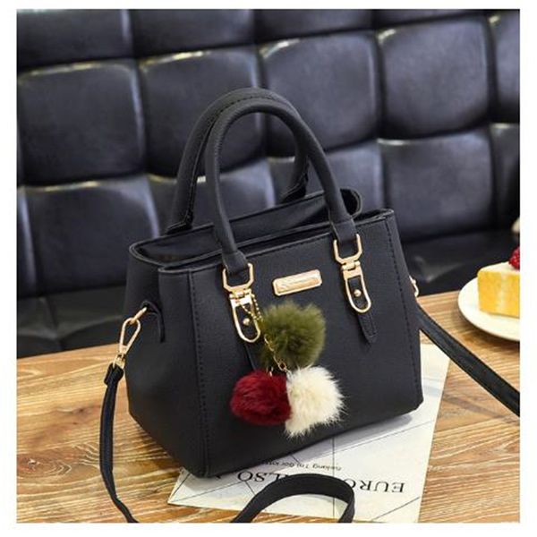 

women beading pendant handbag ladies embossed shoulder bag ladies messenger bag hairball bags bag