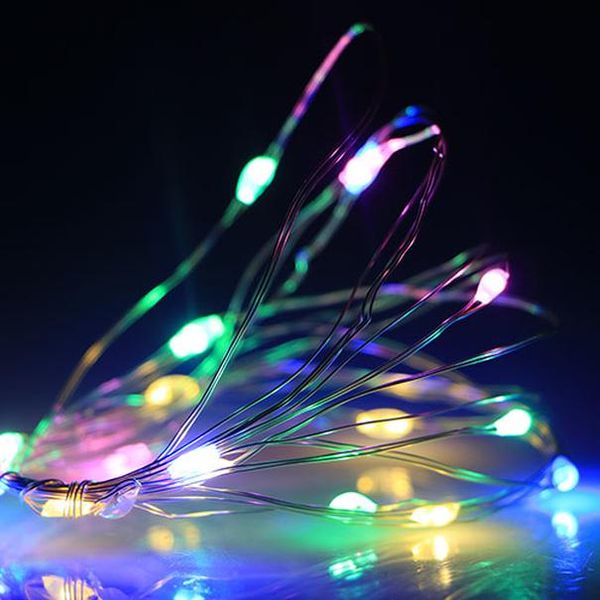 

новые 2 м 5 м 10 м светодиодные светильники водонепроницаемые 3 режима flash fairy lights holiday гирлянда на рождественские свадебные вечер