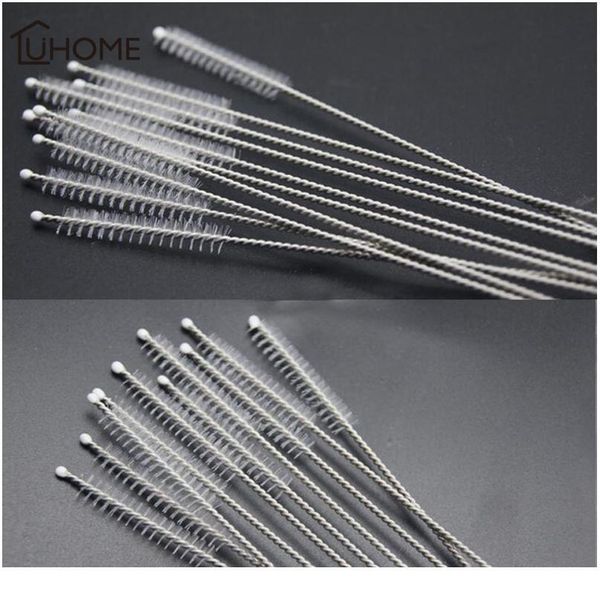 

10/20/40pcs set fish tank pipe brush bottle suction tube glass tube spiral soft hair straw cleaning brushes tools w jllamn