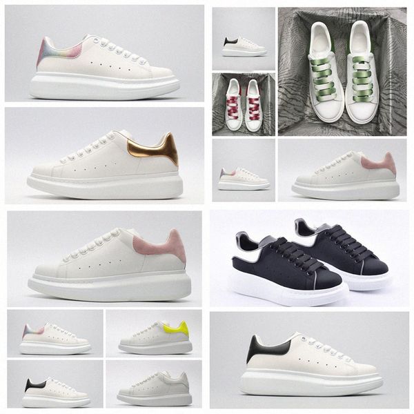 

2021 designer fashion luxury alexander plate-forme mcqueens mcqueen men women platform shoes baskets sneakers q43r#, Black