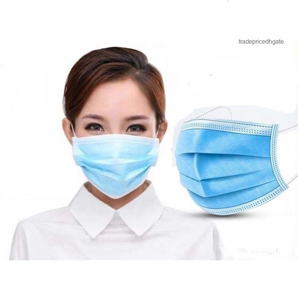 

3 non-woven layers mask dhl disposable dust shipping proof protection safety work men women test home cleaning face masks mq5