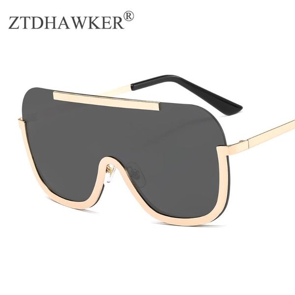 

sunglasses big frame one-piece metal men and women fashion isn eyeglasses ladies glasses, White;black