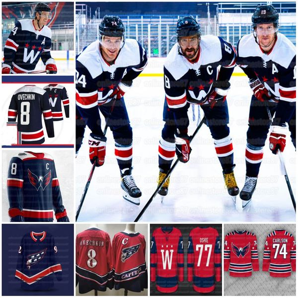 

new blue washington capitals third jersey alexander ovechkin znod clark nicholas baxstrom carlson wilson lundquist kuznetsov ho altby jersey, Black