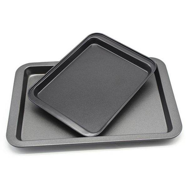 

24*18*2cm gold black food grade stainless steel baking dishes diy baking tools rectangular non-stick bread cake baking tray dh0642-2 t03