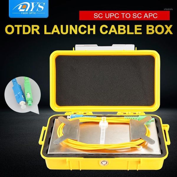 

fiber optic equipment sc/upc-sc-apc single mode rings box otdr dead zone eliminator launch cable box1