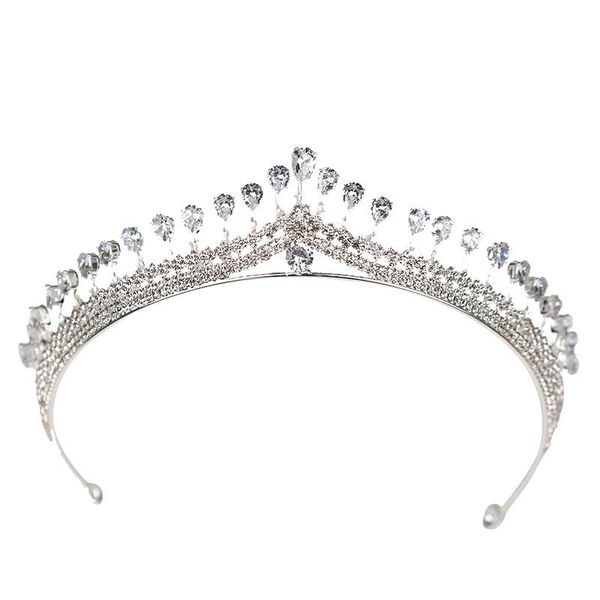

women crown hair band shiny zircon vines bridal wedding hair jewelry, Golden;silver