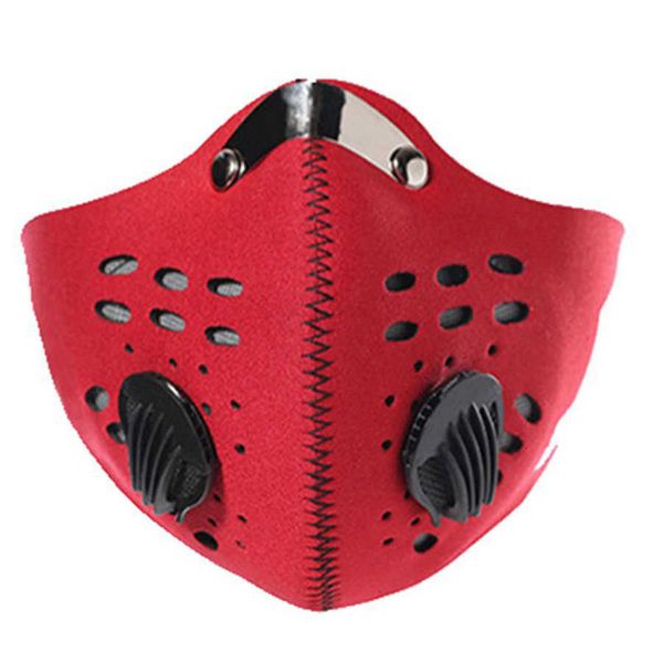 

man&women masks sports outdoor mask 3d adjustable velcro double valve breathable light pm2.5 fa wbti