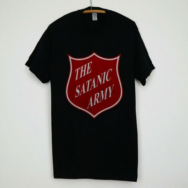 

урожай 1995 marilyn manson satanic army перепечатка размер s для 2xl 100% хлопок для man tee дизайнеров балахона футболки толстовки