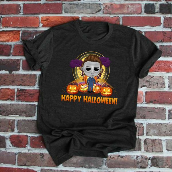 

michael myers happy halloween funny t shirt, gift for menwomen present casual tee shirt sport hooded sweatshirt hoodie