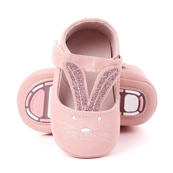 Baby Mädchen Schuhe Kleinkind Infant Anti-rutsch Niedlichen Kaninchen Ohr PU Leder Erste Wanderer Schuhe Kinder Schuhe Schuhe Mädchen