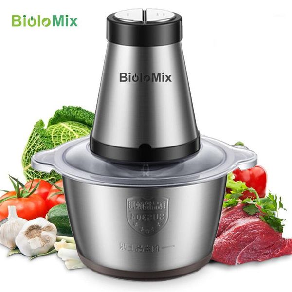 

stainless steel 2 speeds 500w 2l big capacity chopper meat grinder household mincer processor1