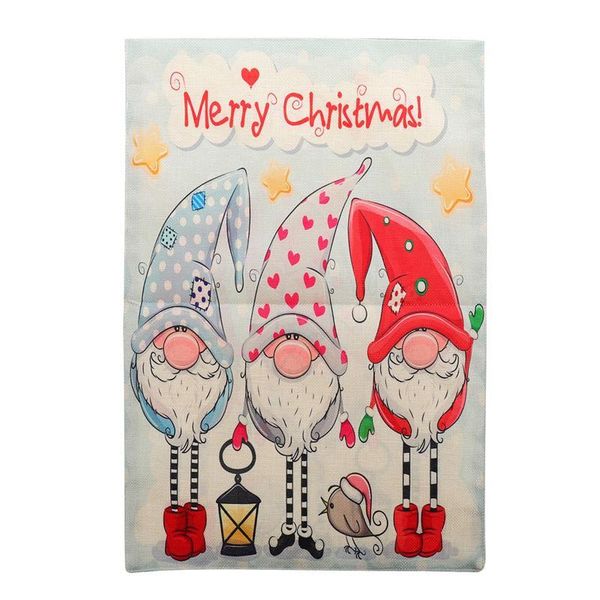

christmas flag house garden flag christmas gnome printing garden snowman printed ornament printing