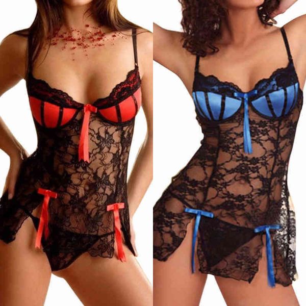

nxy lingerie new lingerie women porno sleepwear lace underwear clothes lstry erotic transparent dress blue red 1216, Red;black