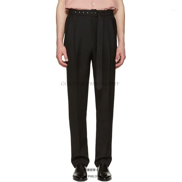 

27-44 big yards men's trouserss 2018 self-made and original design men's casual pants simple fashion trend show pants1, Black