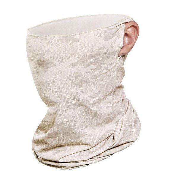 

взрослый шелковый камуфляж бандана маска для лица anti-uv earloops охлаждения горлышка gaiter l9be, Blue;gray