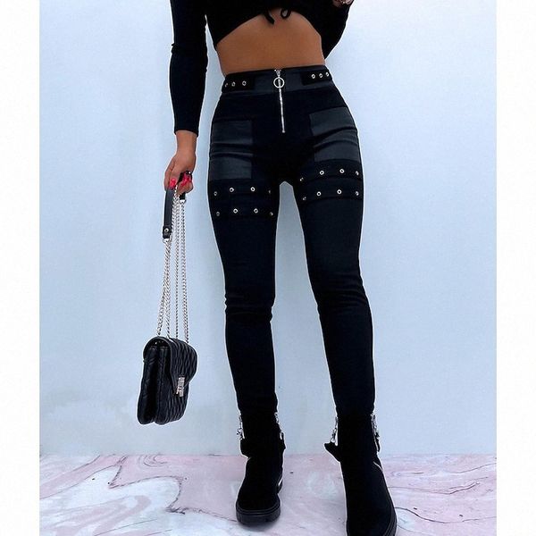 

women's fashion tights leggings full length pants casual weekend micro-elastic plain cotton blend comfort mid waist black s m l  a3tq