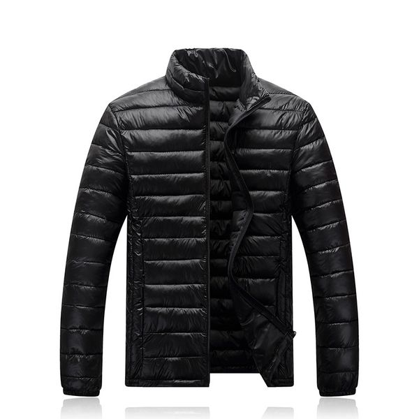 

2021 the new men's size m-xxxl winter solid warm male jacket all-match casual classical design 02ci, Black