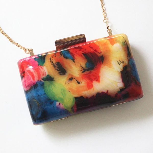 

evening bags women colorful print mini shoulder crossbody casual purse 1