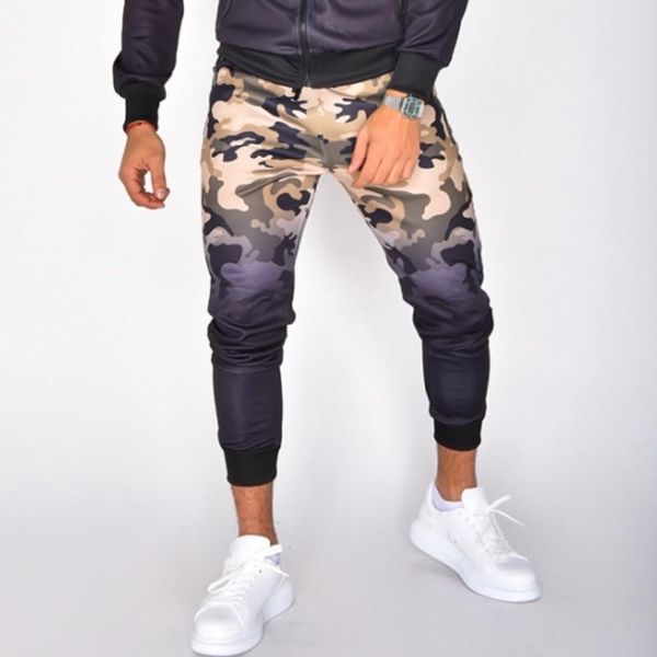 

men's pants marka krali men sweatpants workout jogger pantalones hombre streetwear custom print gradient trouser joggers, Black
