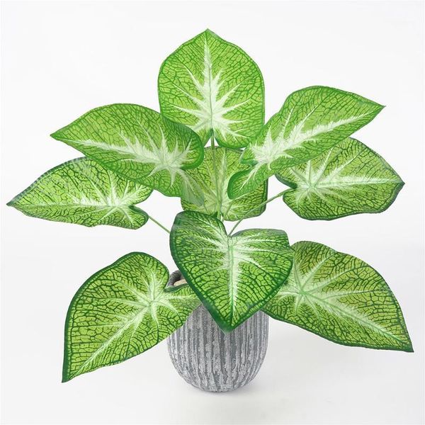 

artificial plant leaf home office greenery decor wedding party plastic fake plant1