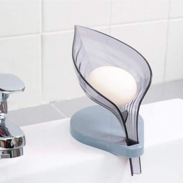 

portable soap box leaf shape soap cleaning sponge holder drain box soap drying stand rack with suction cups storage box h wmthpf