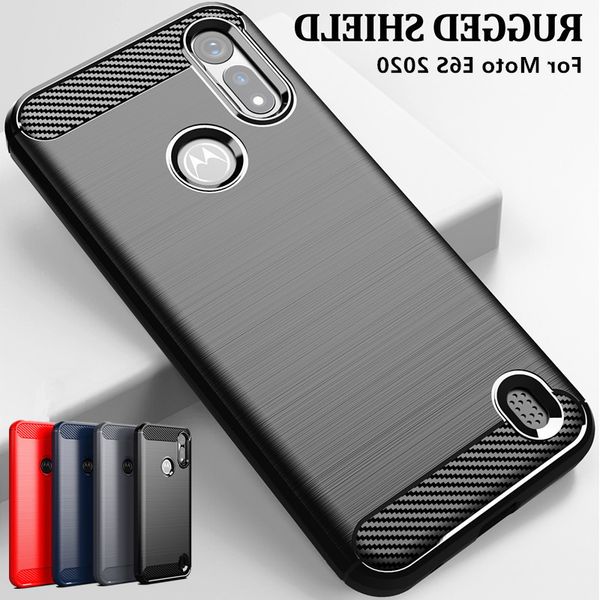 

корпус для motorola 2020 ударопрочный мягкий силиконовый чехол монтажн углеродного волокна протектор f moto e6s обычный телефон оболочки 6.1