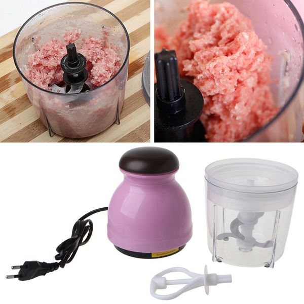 

blender mini electric meat grinder processor vegetable fruit chopper 600ml