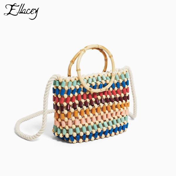 

не ins популярные бисероплетение summer beach bag candy красочные выдолбленные сумка женская сумки нет подкладка net crossbody
