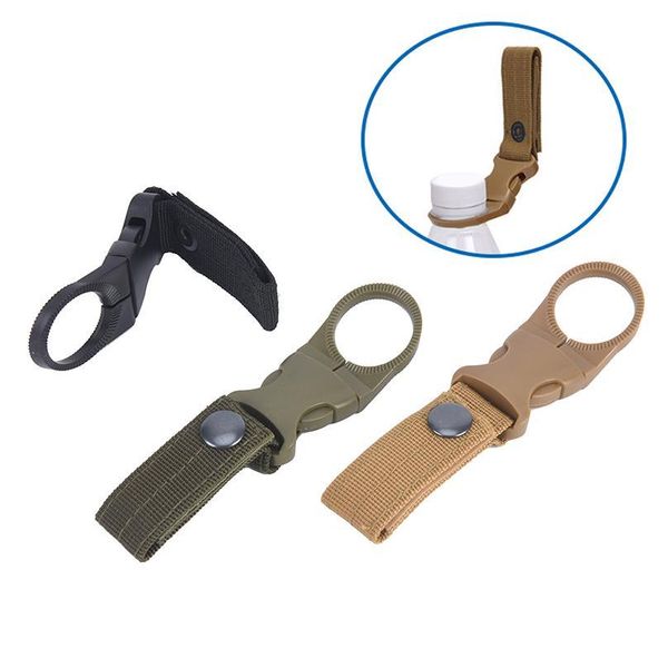 

outdoor military nylon webbing buckle hook water bottle holder clip edc climb carabiner belt backpack hanger camp colo jllwuz