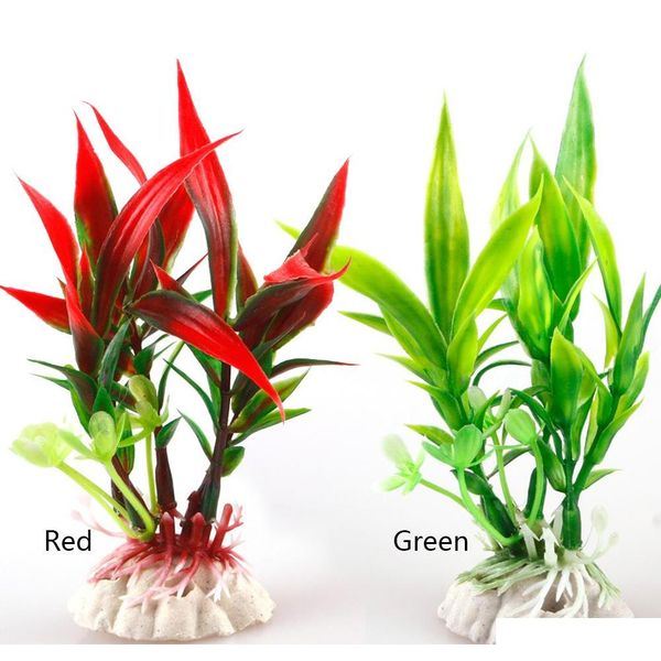 

beautiful plastic aquarium plants artificial fish tank water glass landscape decoration plantas aquario ornament decor accessories at2bk