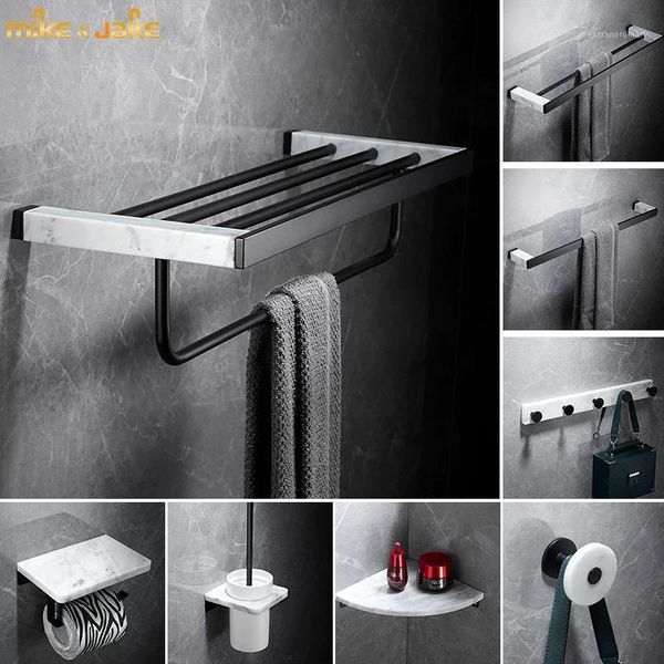 

light luxury marble matte black towel rack nordic bathroom black towel rack bathroom shelf copper pendant set1