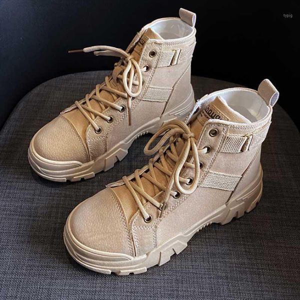 

boots british women autumnl 2021 korean edition locomoti shoes thick sole short warm trend female bootas1, Black