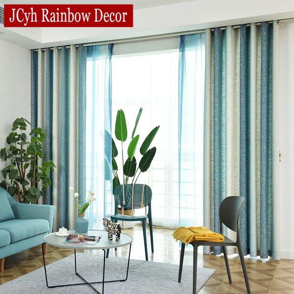 

striped blackout curtains for living room colorful rainbow linen blackout curtains for bedroom window cortinas rideaux draps 80%