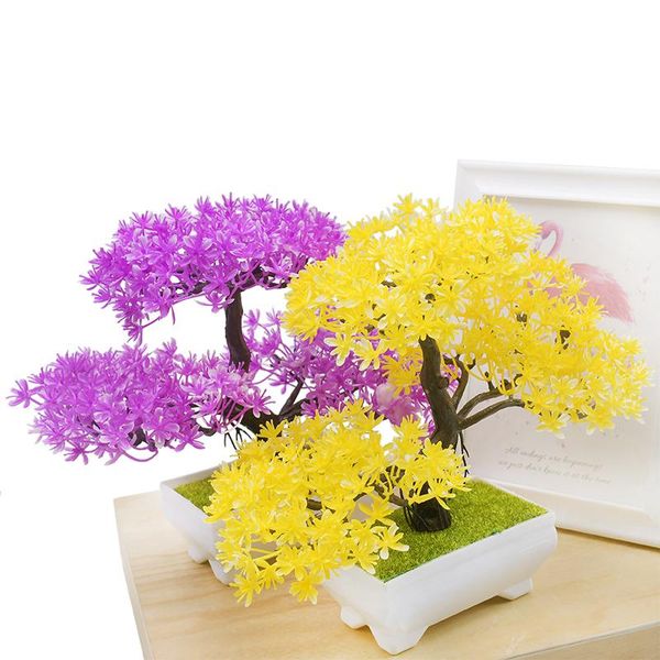 

artificial plant small tree spruce potted plant simulation pgraphy props l home dining table balcony decoration