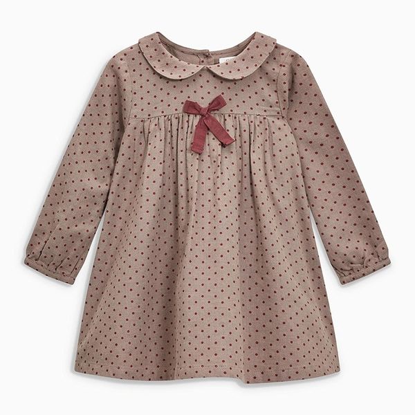 

little maven 2-7years autumn wave point dresses for girls toddler baby girls dress children kids dress fall clothing y200102, Red;yellow