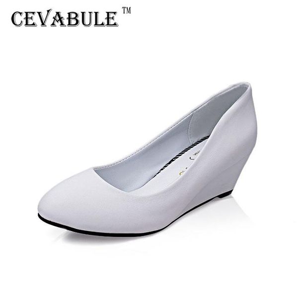 

dress shoes cevabule 2021 autumn round-toe wedge comfortable large size middle-aged 5cm wholesale lss, Black