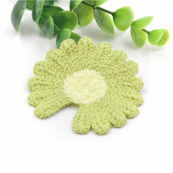

4-6cm optional 12pcs cotton knitting flower for home hat shoes clothing decoration scrapbooking diy handmade crafts acc jllxcb