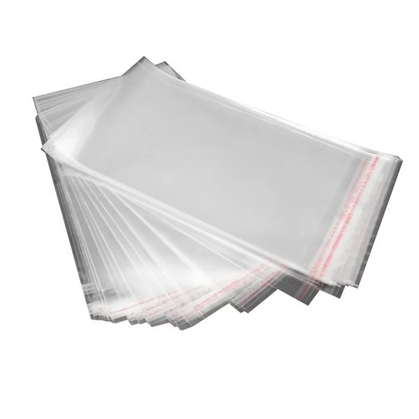 

14*28cm clear self-adhesive cello cellophane bag self sealing small plastic bags for candy packing resealable cookie packaging bag pouch