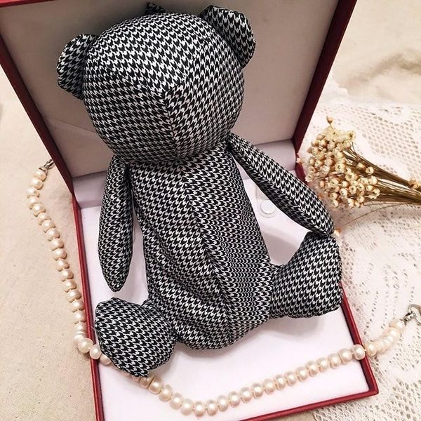 

fghgf ultra light mini bear pocket umbrella for women children manual 5 fold parapluie cute grid little beach parasol bbyihx lipper