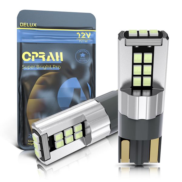 

2pcs t10 w5w 194 168 canbus 2016 15smd led bulb no error 12v 24v super bright 6000k white auto license plate light interior lamp