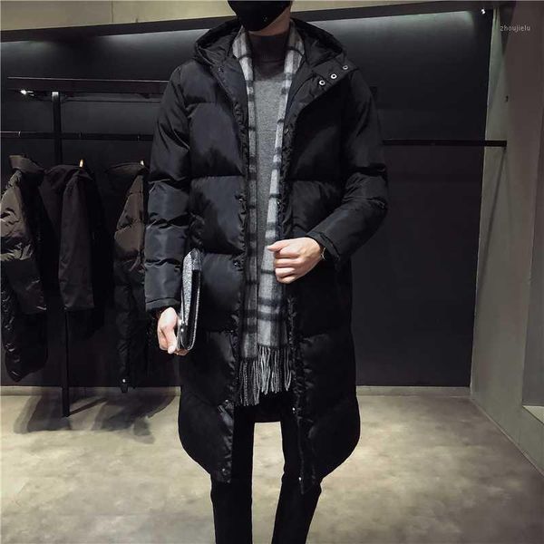 

winter new longer parkas men's thick hooded casual jacket men's large size 5xl warm jackets parkas1, Black