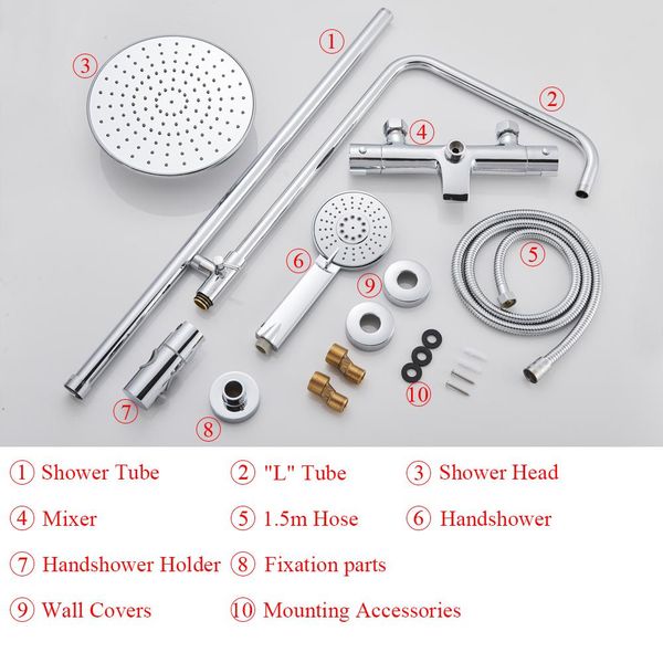 

ванной кран хромированная дождь насадка для душа термостатический смеситель для ванны настенный ванна душ смесители смеситель для душа set b