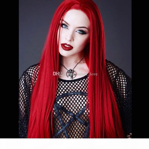 

brazilian human hair lace front wig silky straight lace wig #red full lace wigs hair with baby hair natural hairline for women, Black;brown